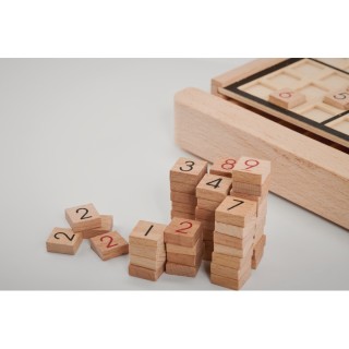 Juego de mesa sudoku de madera personalizado